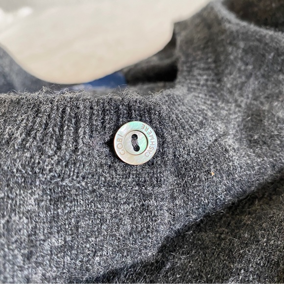 Gobi Cashmere Crew Neck Cardigan - Picture 7 of 14